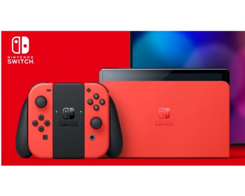 Игровая приставка Nintendo Switch OLED 64 ГБ, без игр, Mario Red Edition